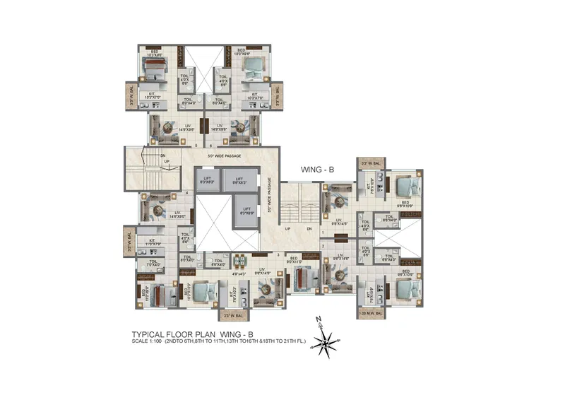 1/2 BHK Flats In Naigaon East